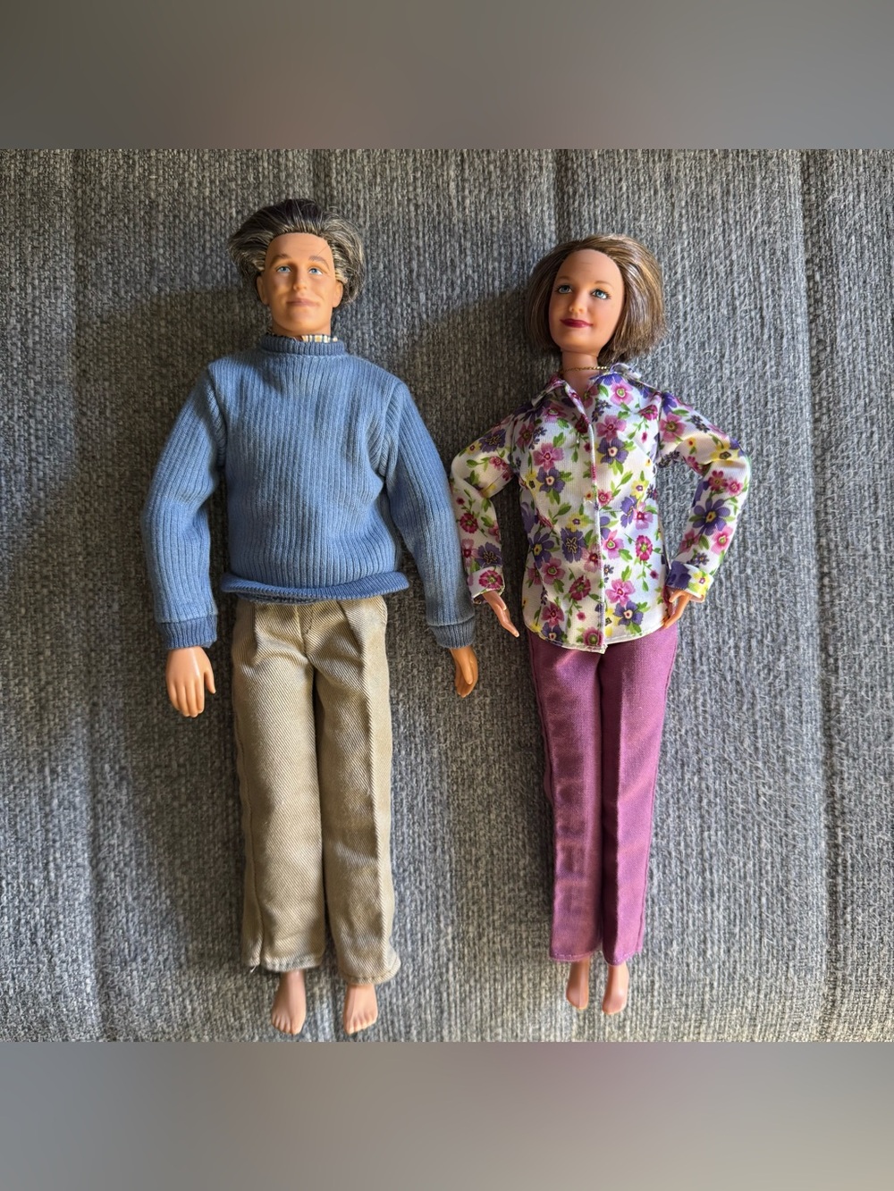 Vintage 2003 Barbie Happy Family Grandma Grandpa Doll Set Mattel